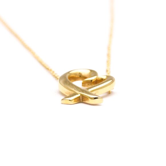 TIFFANY 18k Gold Heart Necklace - Picture 4 of 12